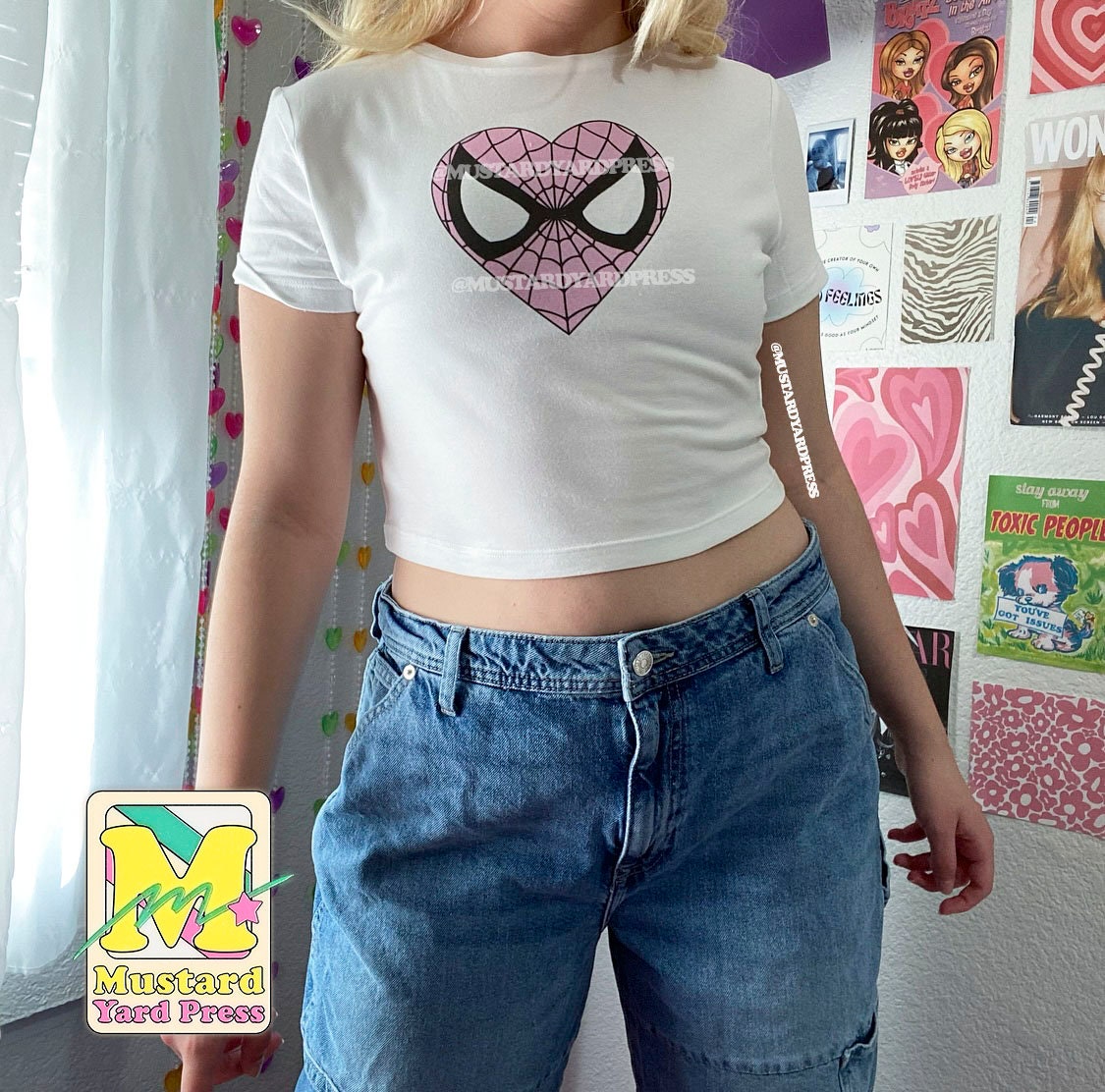 mask baby tee