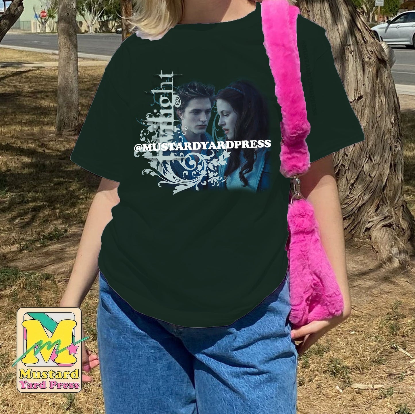 bella & edward forest green t-shirt