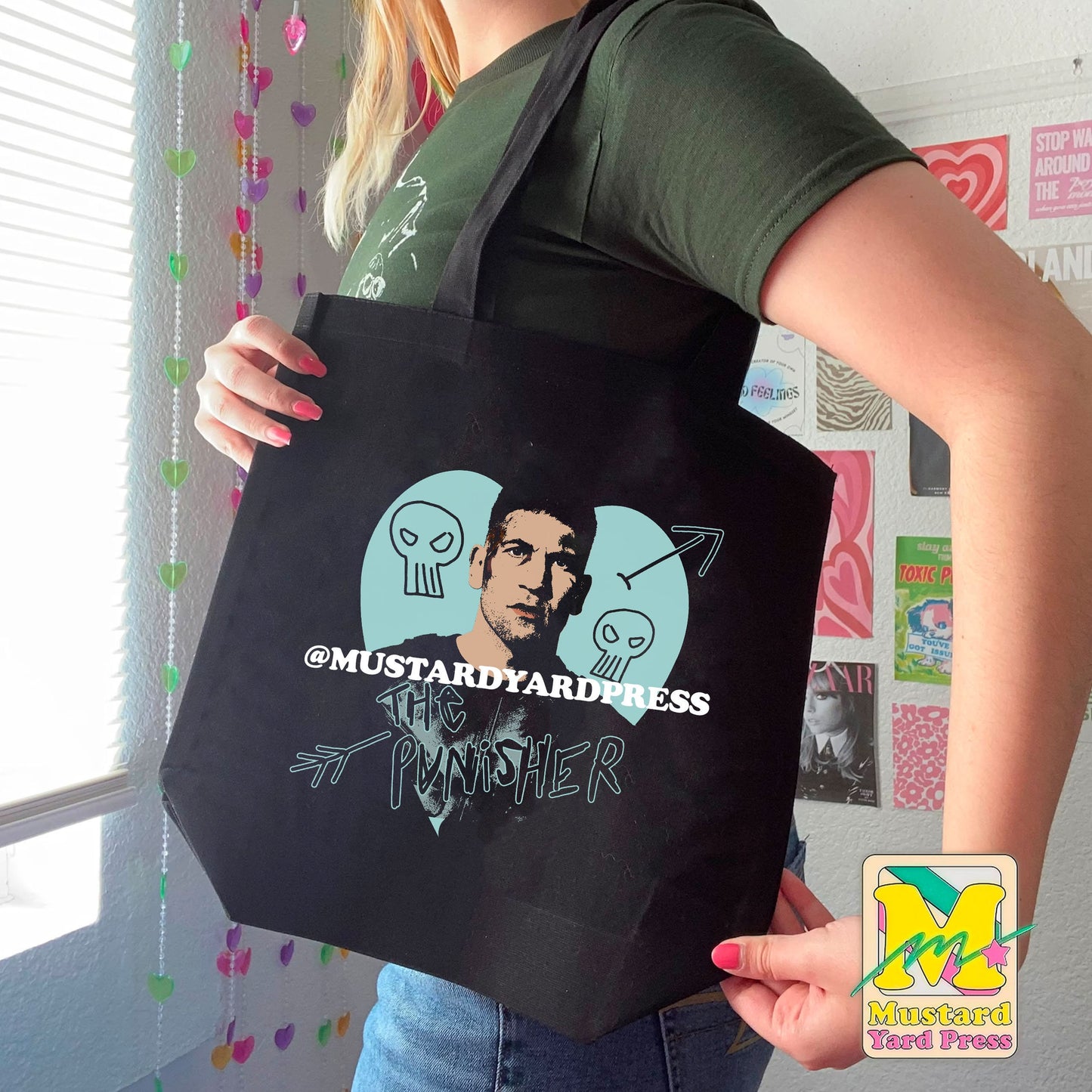 frank black tote bag