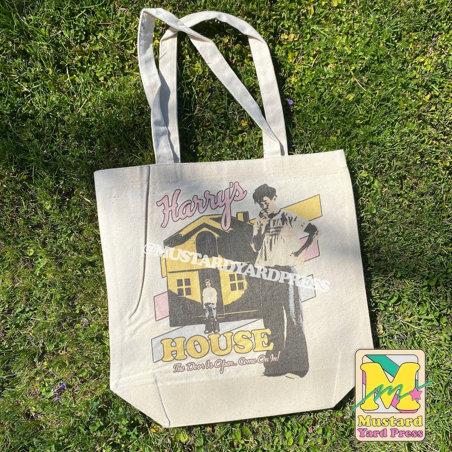 house vintage tote bag