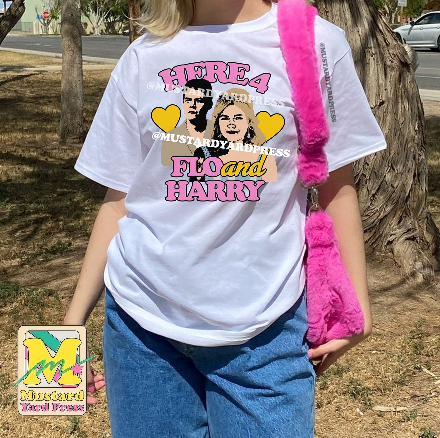 here 4 flo and harry t-shirt