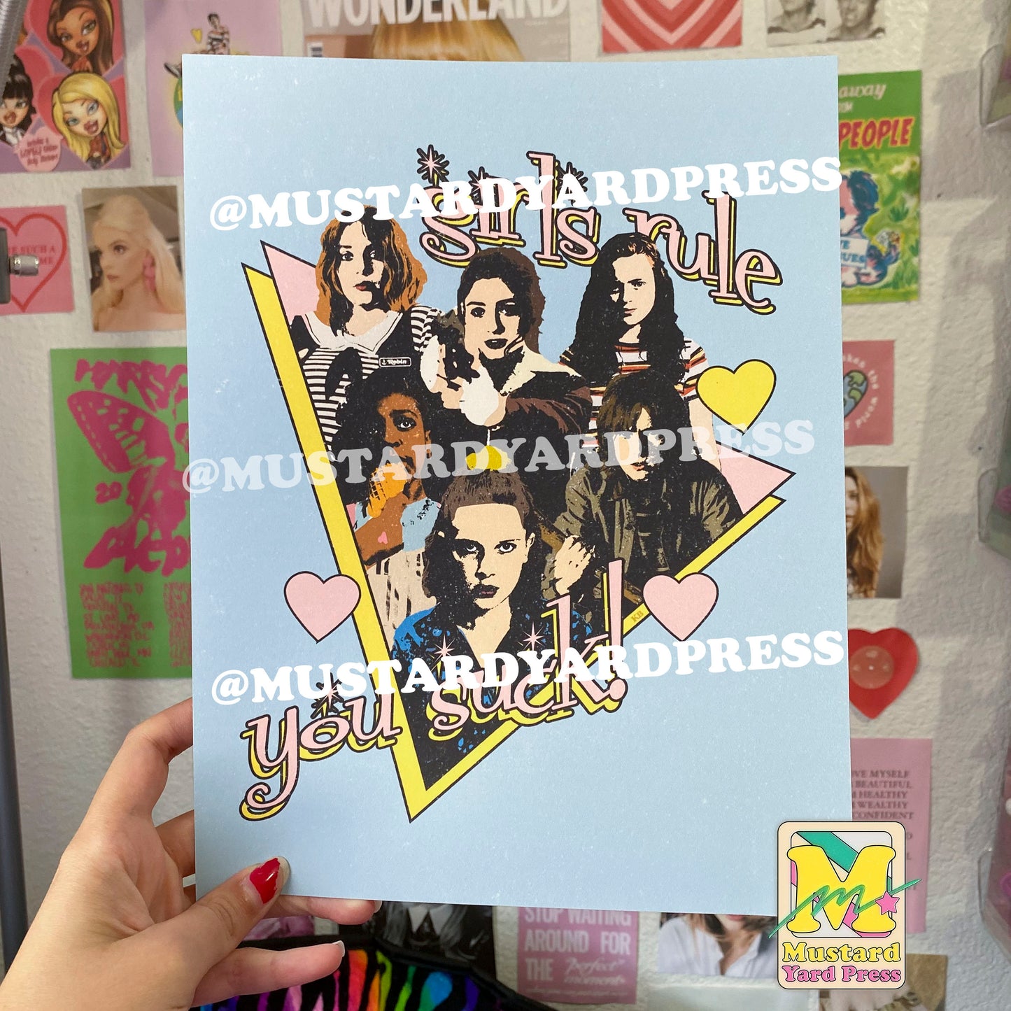 girls rule you suck poster