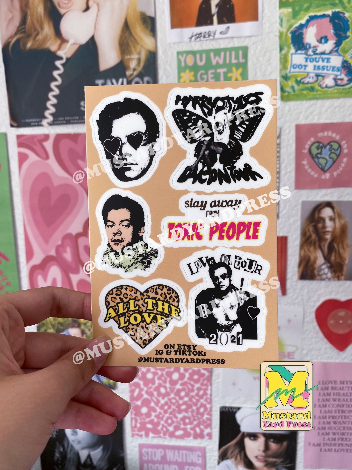 harry brown sticker sheet