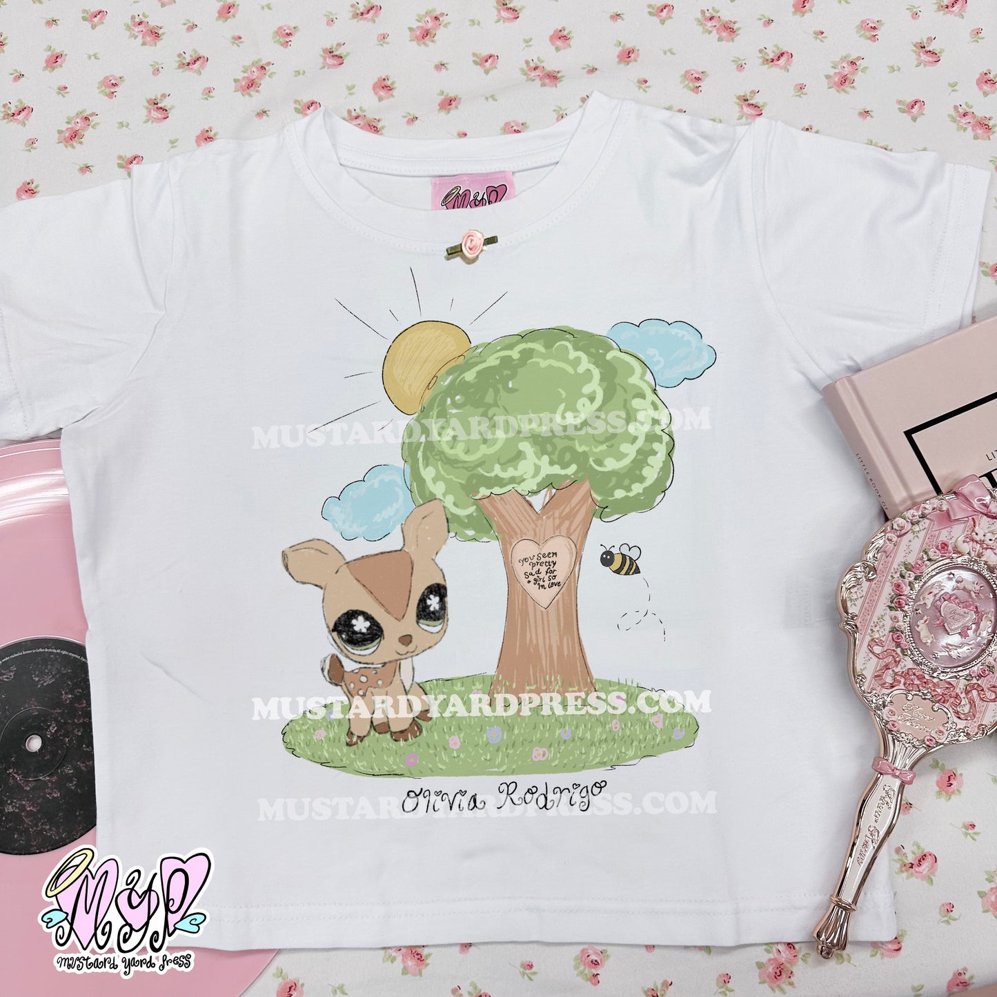 sad pet baby tee