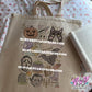 halloween doodles tote bag