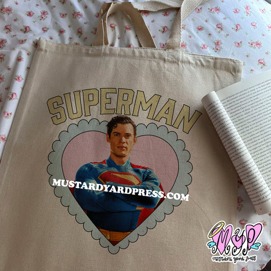 super heart tote bag