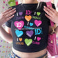 1d hearts baby tee