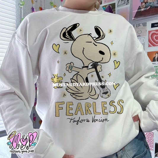 fearless dog crewneck