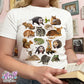 fall animals baby tee