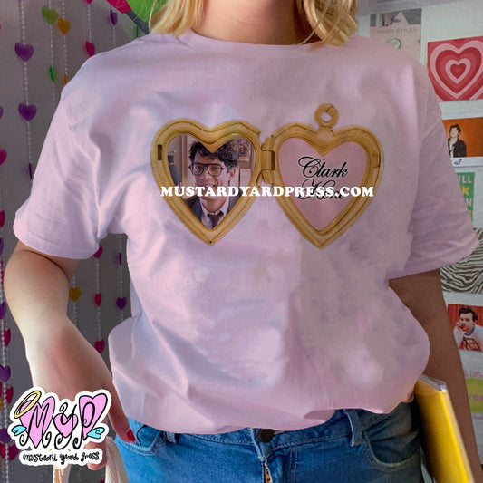 clark locket t-shirt
