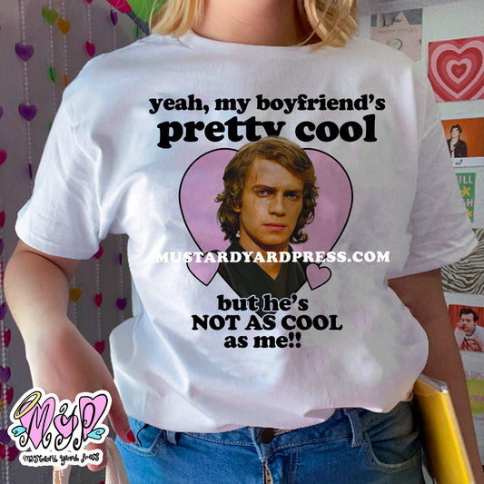 my bf is cool t-shirt