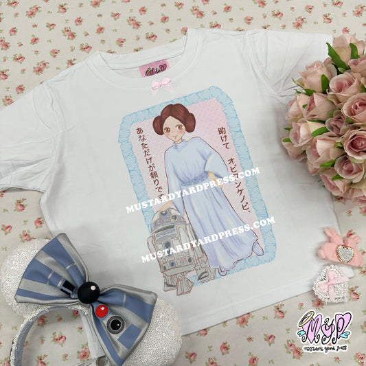 anime style princess baby tee