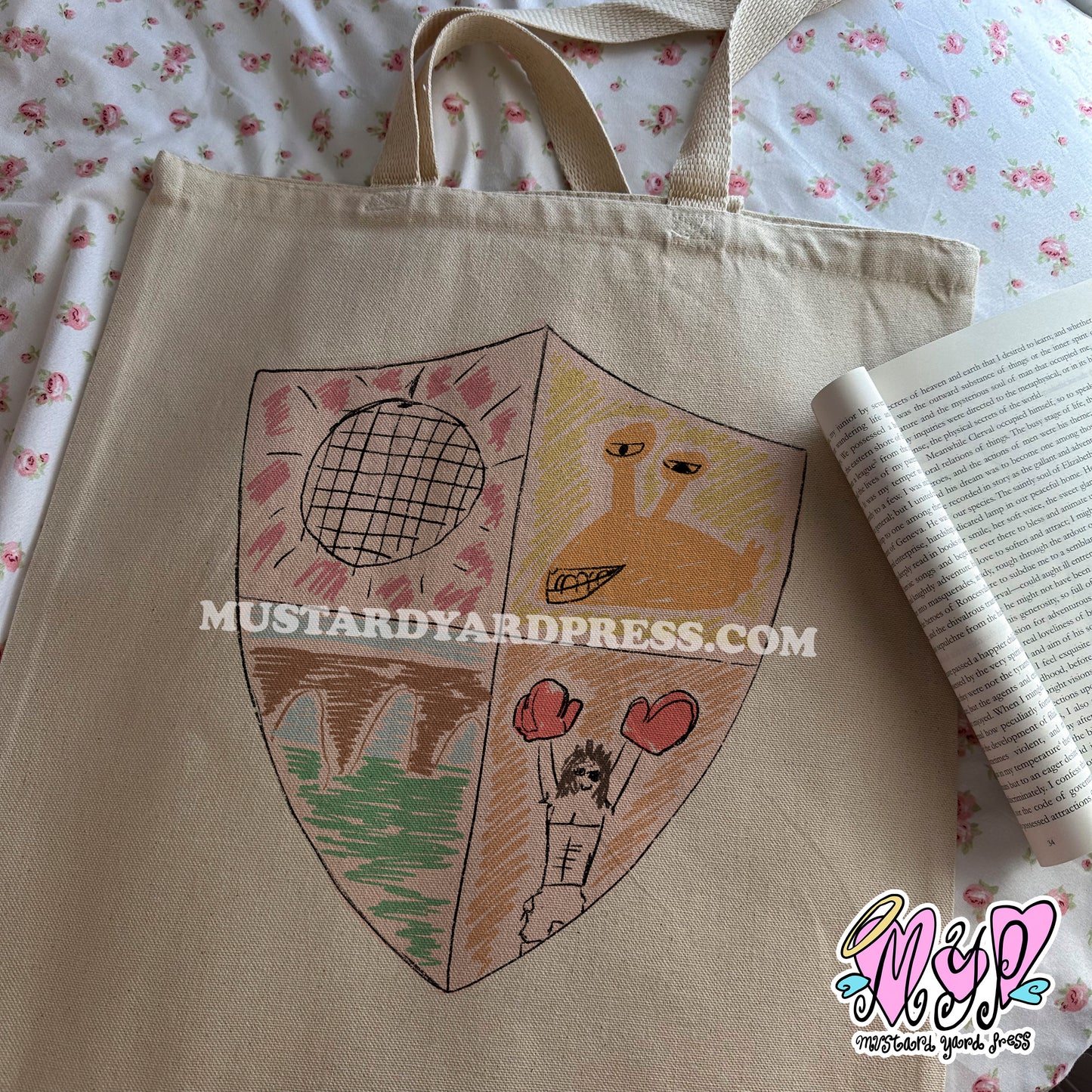 harry drawing tote bag