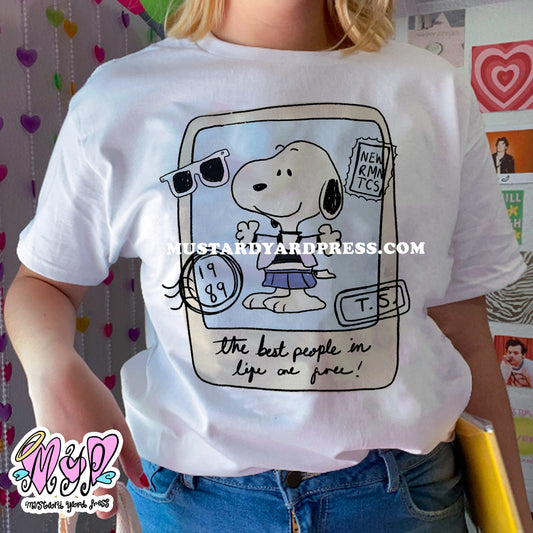 polaroid dog t-shirt