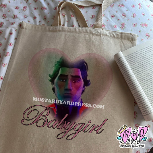 babygirl miguel tote bag