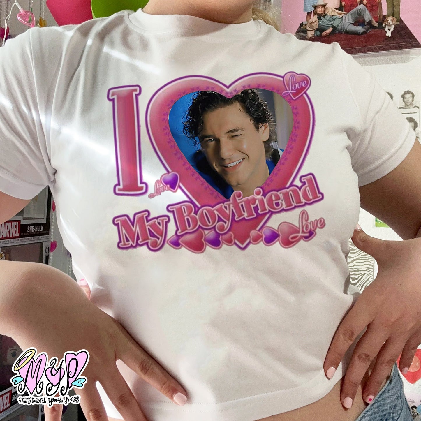 i love my bf graham baby tee