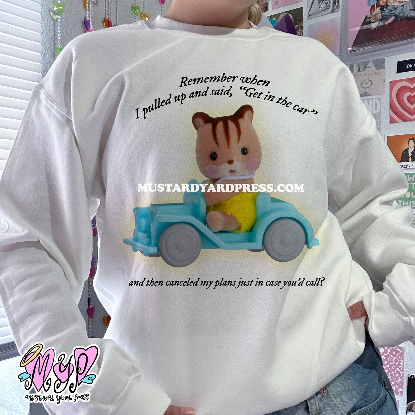 calico car crewneck