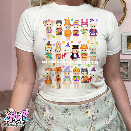 halloween angel collection baby tee