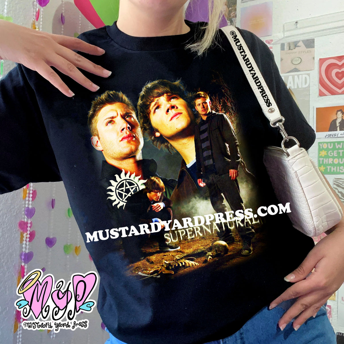spn collage t-shirt