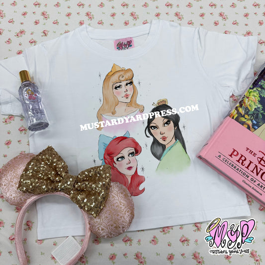 princess sketch baby tee