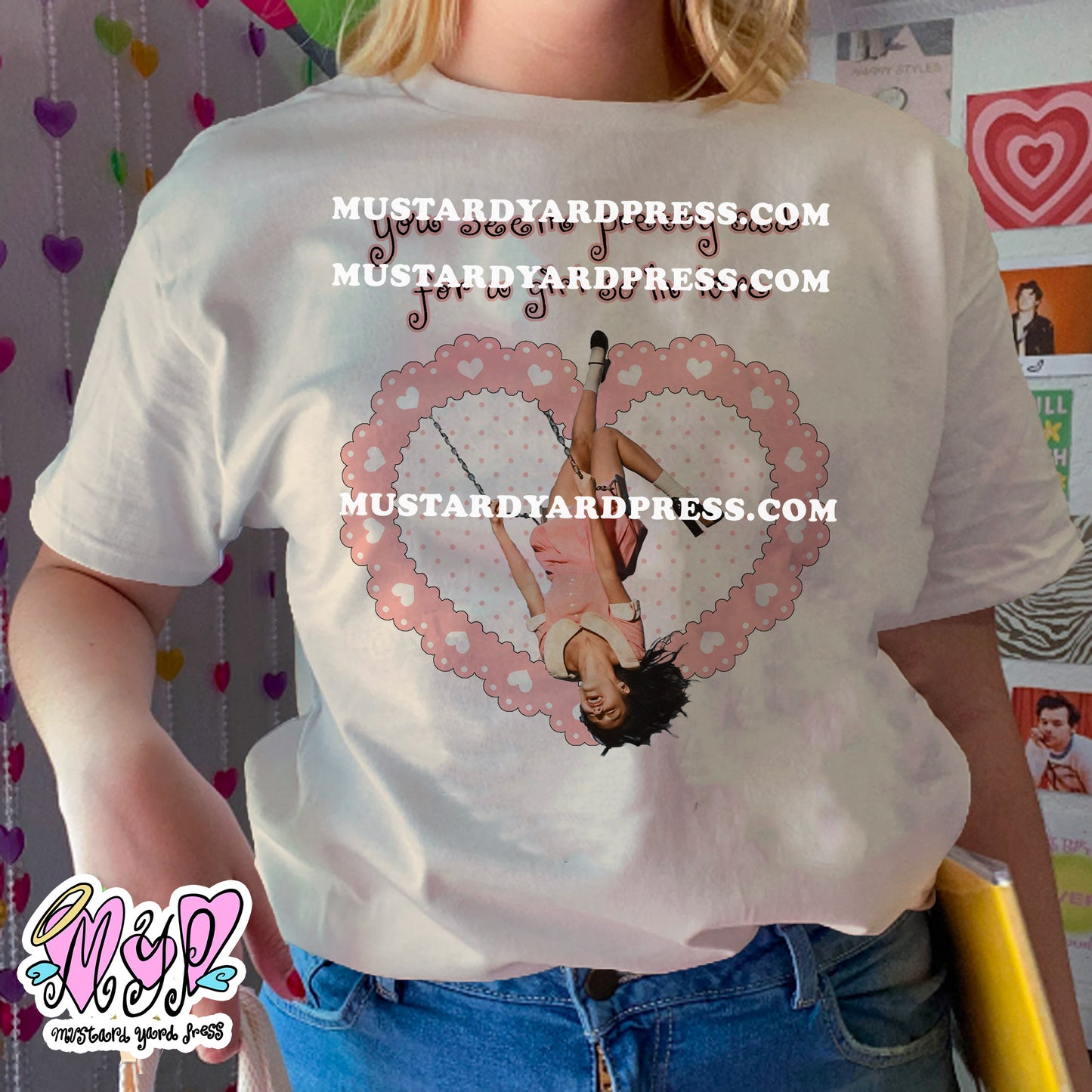 sad girl heart t-shirt