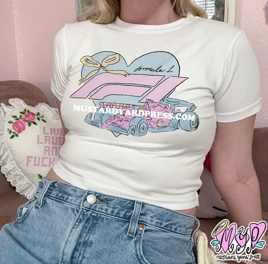 f1 coquette baby tee