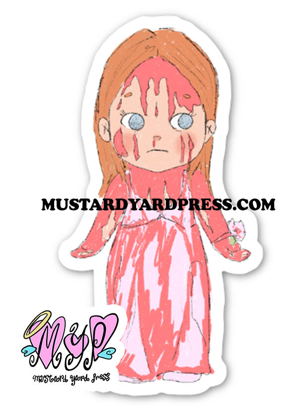 carrie kewpie mini sticker