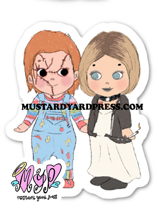 killer lovers kewpie mini sticker