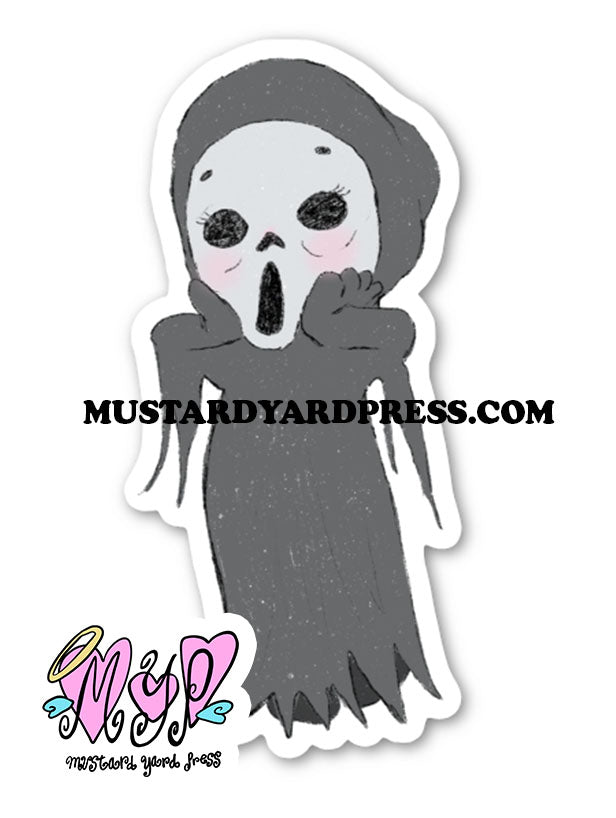 scream kewpie mini sticker