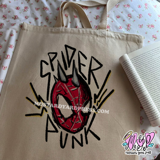 punk head tote bag