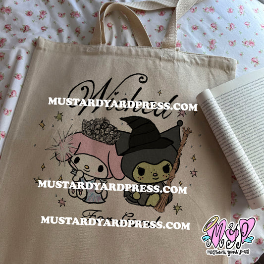 bunny good witches tote bag