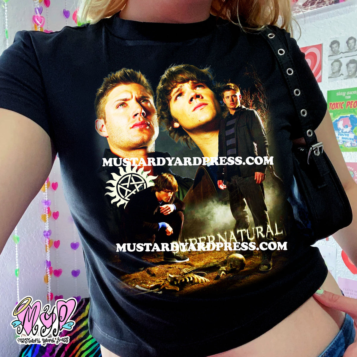 spn collage baby tee