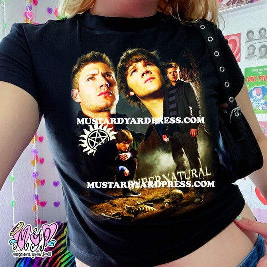 spn collage baby tee