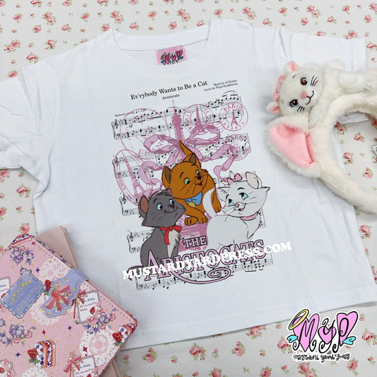 cats baby tee