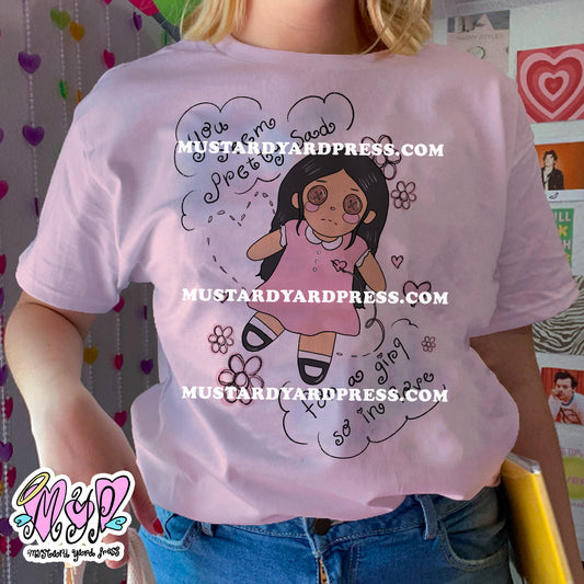 sad rag doll t-shirt