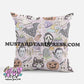 halloween doodles pillow