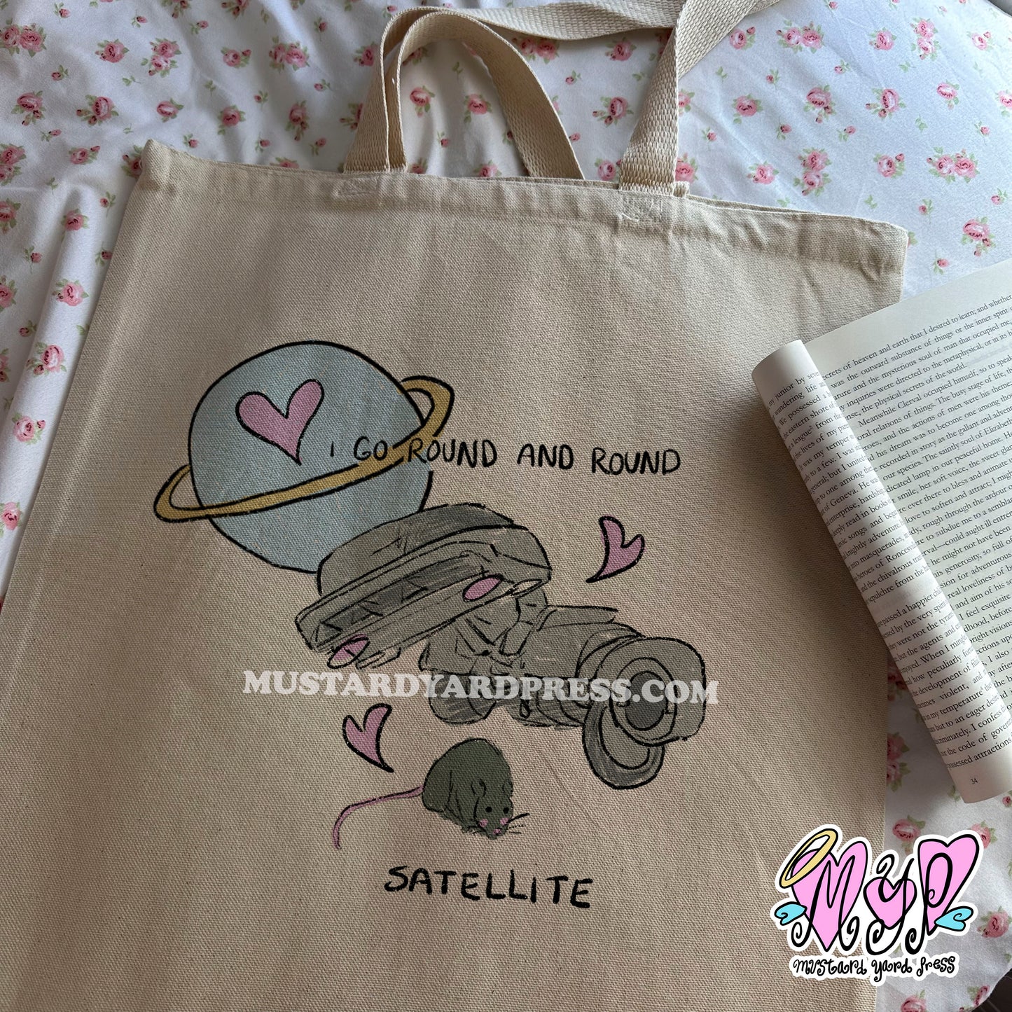 round and round tote bag