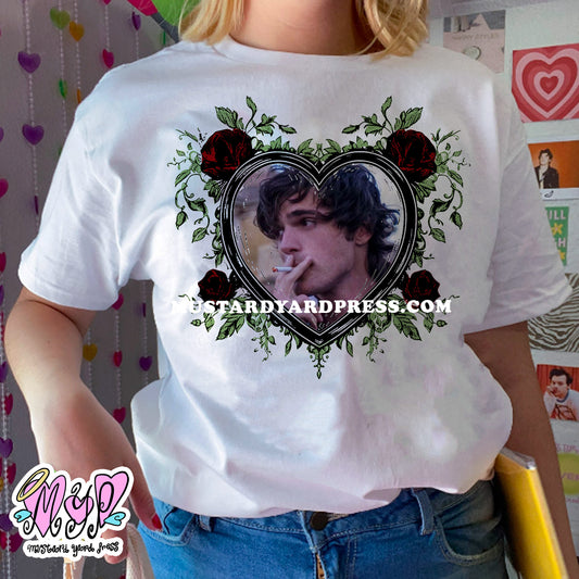 felix roses heart t-shirt