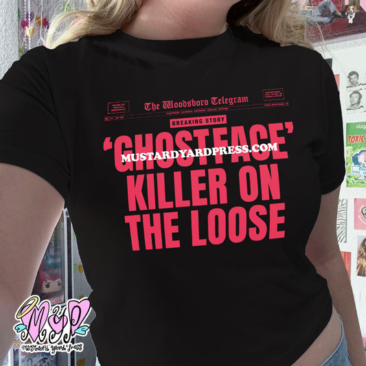 scream news baby tee