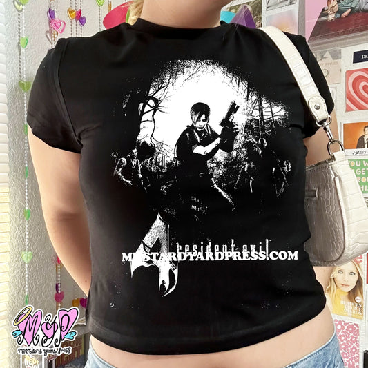 evil poster baby tee