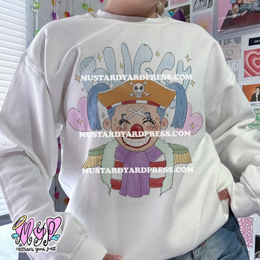 clown sketch crewneck