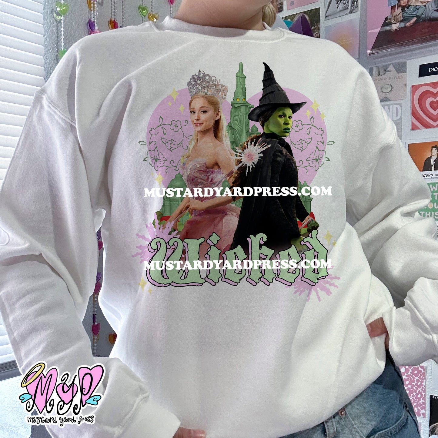 bffs heart crewneck