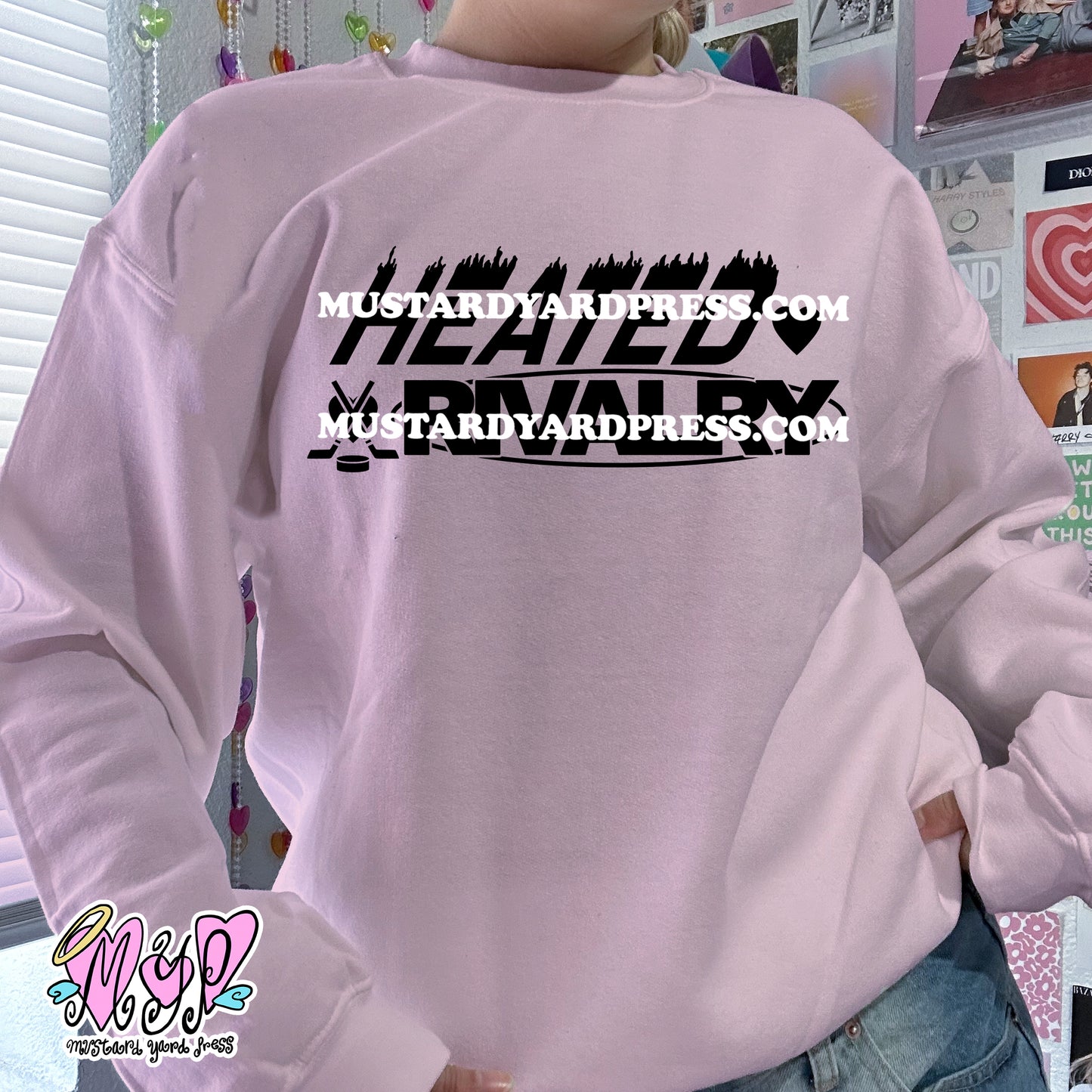 heated logo crewneck
