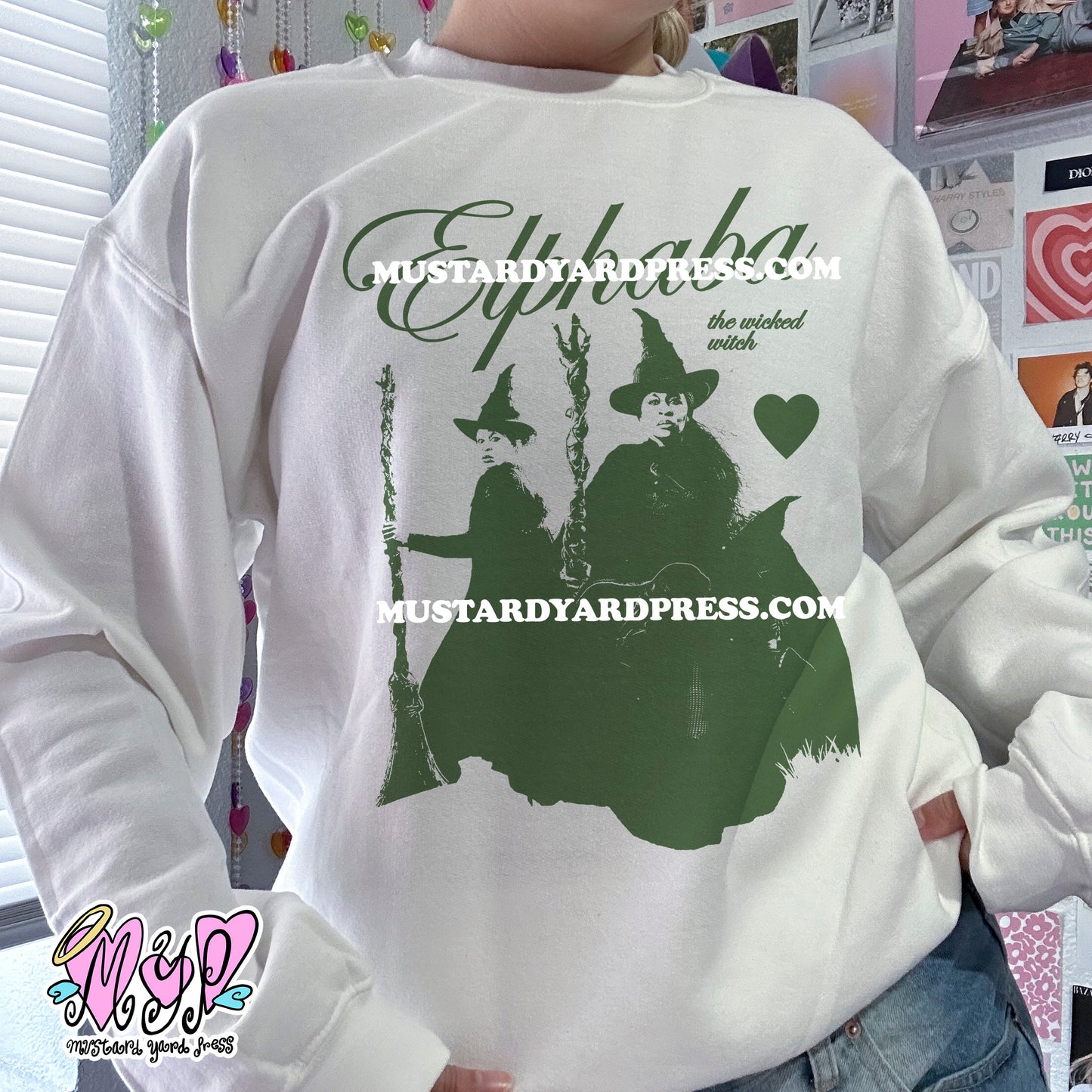 green witch crewneck