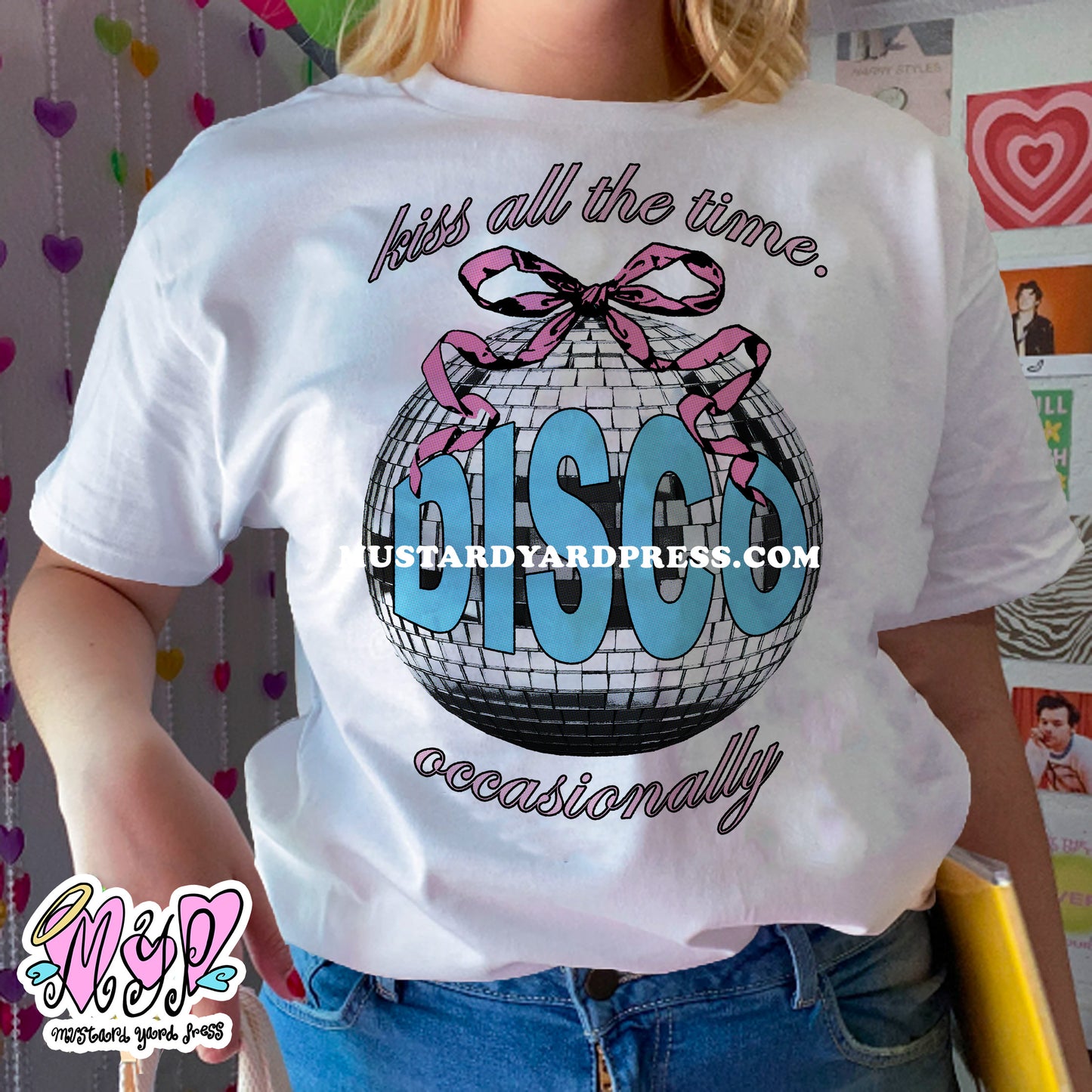 kiss disco mirrorball t-shirt