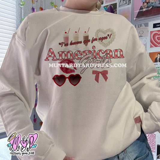 american girls crewneck
