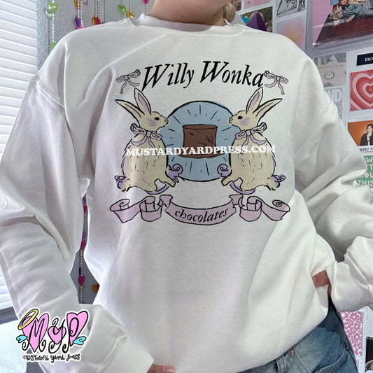 chocolate bunnies crewneck