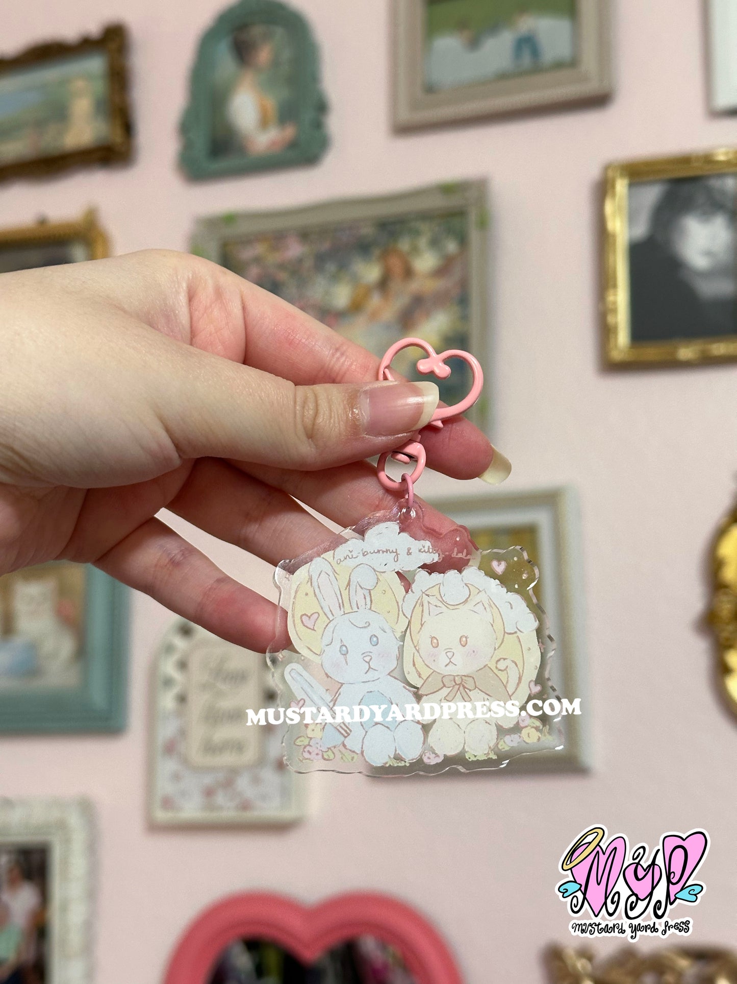 ani-bunny & kitty dala keychain