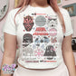 dark doodles baby tee