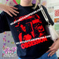 obsessed collage t-shirt